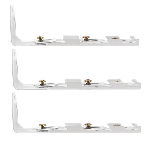 6Pcs Heavy Duty White Metal Curtain Fixing Tools for Wall Track