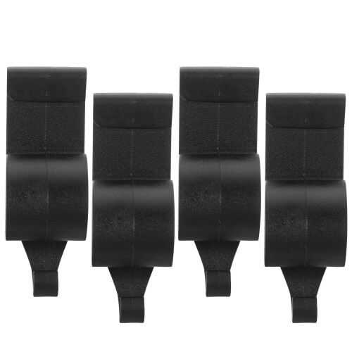 4Pcs Car Trunk Umbrella Holder Black Plastic Auto Hanger Storage Hook