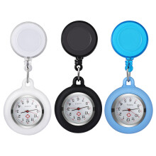 3Pcs Clip-on Retractable Nurse Fob Watches Easy Access Pocket Watch