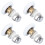 4Pcs Durable Silver Sliding Door Wheels with Nylon Copper for Bathroom 1