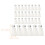 30Pcs Outdoor Light Hooks for String Lights White PP Screw-in Clips 2