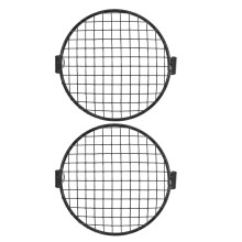 2Stk Lichtschutz Mesh Gitter Metall Schwarz