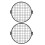 2Stk Lichtschutz Mesh Gitter Metall Schwarz 1