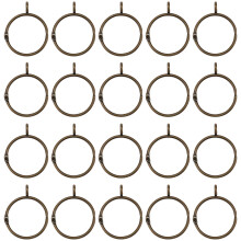 20Pcs Iron Curtain Hanging Rings Strong Green Curtain Rod Rings