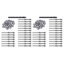 40 Pares de Kits de Barandillas de Cable de 1/8 Pulgadas, Arandela Biselada de 30 Grados, Terminal de Montaje de Extremo de Tensión de Perno Roscado