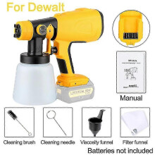 (For Dewalt) 800ml Electric Spray Gun For Makita/dewalt/milwaukee/ 18v Battery Cordless Paint Sprayer Furniture Steel Coating Airbrush - PJ