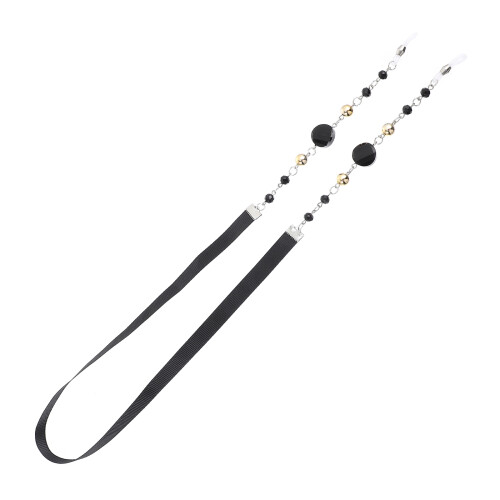 1Pc Black Multifunction Anti Lost Eyeglass Lanyard Durable Strap