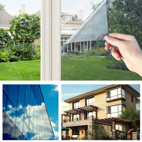 Window Film Insulation Silver For Office Workers 1pack 2