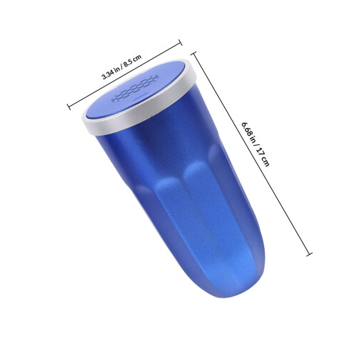 Blue Car Trash Can PP Auto Garbage Bin Cup Holder Car Accessory 1