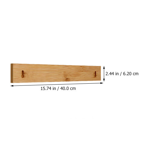 1Pc Bamboo Magnetic Cutter Rack Khaki Kitchen Storage Organizer 1