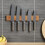 1Pc Bamboo Magnetic Cutter Rack Khaki Kitchen Storage Organizer 3