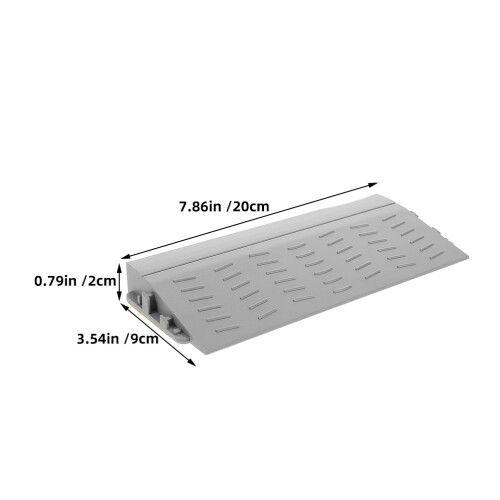 2pcs Accessibility Improvement Ramp Plastic Grey For Doorways 1