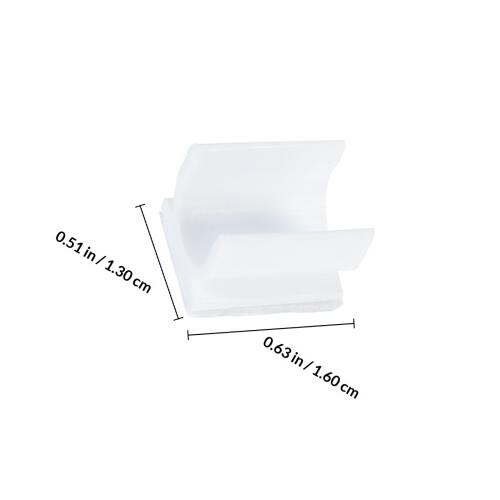 100pcs whiteboard pen clips plastic adhesive holders white 1