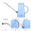 Blue Long Spout Watering Can Plastic Stainless Steel Durable 4