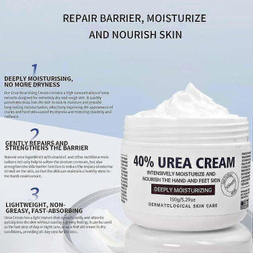 (3pc) 40% urea cream is suitable for feet, hands, elbows, legs and knees. 2