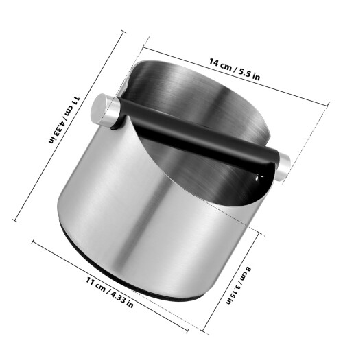 Coffee Grind Holder Grounds Bucket Office Waste Bin Dump Box Bean 1