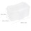 2Pcs Breathable White Plastic Worm Breeding and Storage Box 2