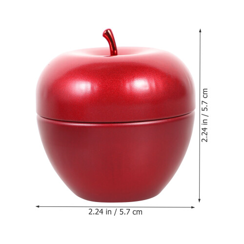 4Pcs Red Portable Mini Tinplate Storage Jars Tea Coffee Canister 1