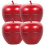 4Pcs Red Portable Mini Tinplate Storage Jars Tea Coffee Canister 5