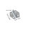Tool Hanging Hook Iron Silver 5pcs 2