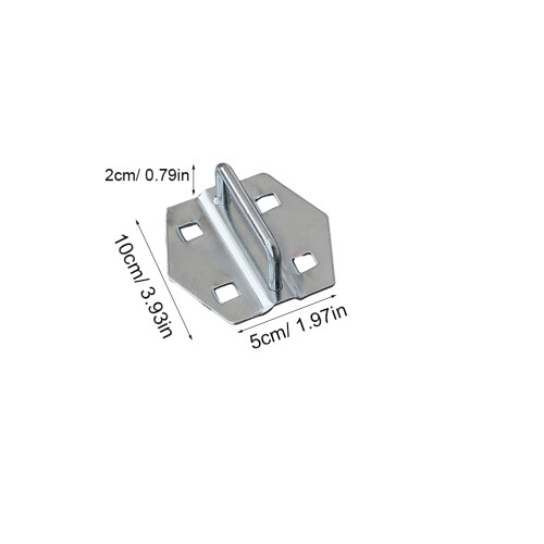 Tool Hanging Hook Iron Silver 5pcs 1