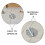 Tool Hanging Hook Iron Silver 5pcs 4