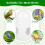 2Pcs Plastic Bird Waterer White Pigeon Feeder Clean Safe Drinking Cups 5