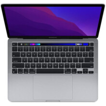 MacBook Pro Touch Bar 13" Apple M1 3,2 Ghz 8 Go 256 Go SSD Grigio Siderale (2020) - Batteria Nuova - Ricondizionato - Eccellente stato - Refurbished