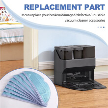 Tampons de Rechange en Microfibre à Motif Ondulé et Écailles de Poisson pour Aspirateur Robot pour S7 / S7+ / S7 MaxV / S8/S8+