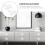 1Set Cartoon Cloud Ceramic Drawer Knob Furniture Accessory White Pull 6