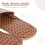 1pair Simple Flat Bottom Sandal Black Home Slipper Safety Grip 3