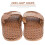 1pair Simple Flat Bottom Sandal Black Home Slipper Safety Grip 4