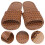 1pair Simple Flat Bottom Sandal Black Home Slipper Safety Grip 6