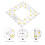 1Pc Square Shape Fabric Measure Plastic Sewing Ruler for Patchwork 4