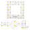 1Pc Square Shape Fabric Measure Plastic Sewing Ruler for Patchwork 9