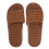 1pair Simple Flat Bottom Sandal Black Home Slipper Safety Grip 9