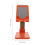 1Pc Foldable Orange Laptop Stand ABS Multi-Functional Desktop Rack 2