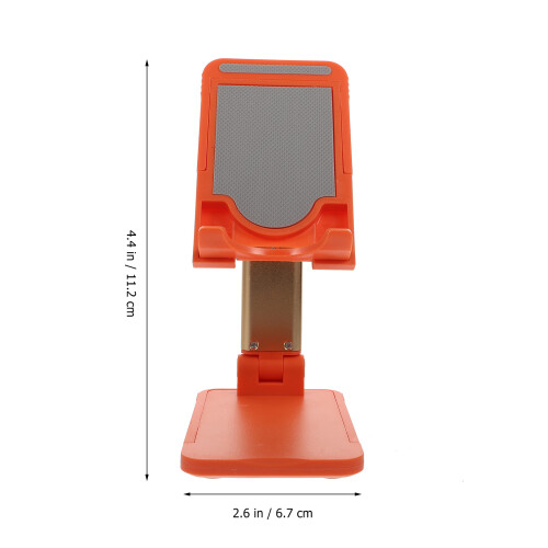 1Pc Foldable Orange Laptop Stand ABS Multi-Functional Desktop Rack 1