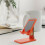 1Pc Foldable Orange Laptop Stand ABS Multi-Functional Desktop Rack 3