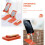 1Pc Foldable Orange Laptop Stand ABS Multi-Functional Desktop Rack 4
