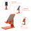 1Pc Foldable Orange Laptop Stand ABS Multi-Functional Desktop Rack 5
