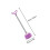 1Pc Purple Rubber Dredging Tool PVC Handle Bathroom Cleaning 2