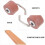1Pc Brown Rubber Roller Brayer Durable Ink Applicator for Printmaking 4