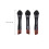 20St Doppelseitiger Lidschatten Applikator Tragbar Schwarz 2