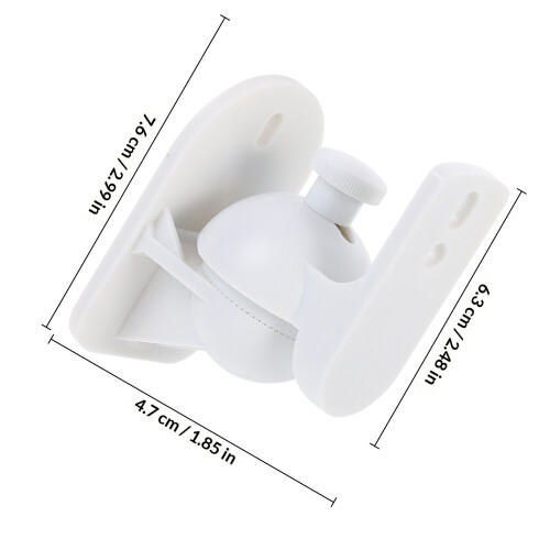 Guangmc 6pcs Speaker Wall Mount Brackets For Floating Rack Organizer 1