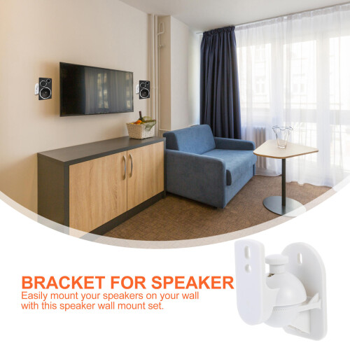 Guangmc 6pcs Speaker Wall Mount Brackets For Floating Rack Organizer 2