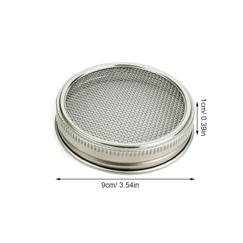 Sprossenglas Deckel Silber 4er Set 1