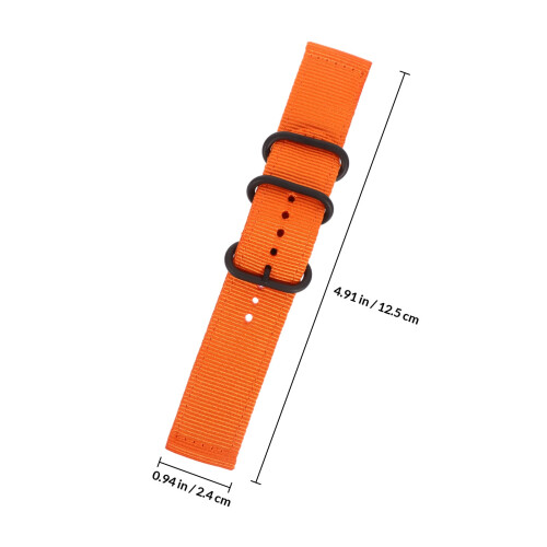 24Mmbracelet Nylon Noir Indéchirable Qualité 1