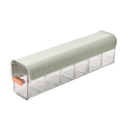 (green) Wall Mounted Storage Boxes, 6 Cell Wall Mounted Boxes for Lingerie, Socks