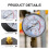 Gauge Direct Connected Air Compressor 5.20x5.20x4.50cm 5